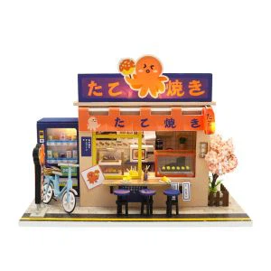 Takoyaki Shop Miniature Toyhouse Dollhouse