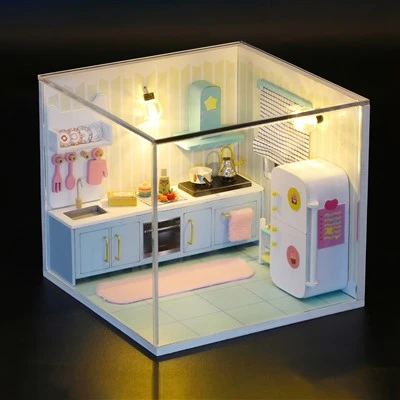 Hongda Kids Toys 2023 Joguines Nens Nens Nenes Figurines en miniatura de resina 3D Puzzle de fusta 3D