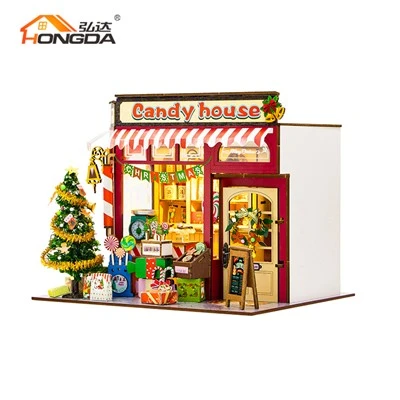 Kit de casa de nines fet a mà de bricolatge de Nadal